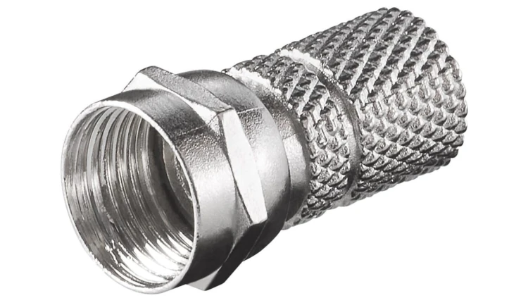 Wtyczka F wkręcana 7,3 mm - Połączenie, materiał obudowy cynk