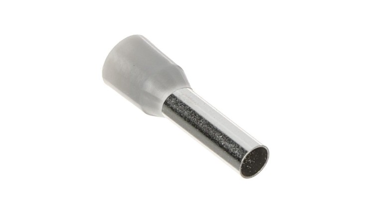 Końcówka tulejkowa izolowana typ HI / TE DIN 4,0mm2 / 10mm miedziana cynowana galwanicznie szara Elpromet 100szt.