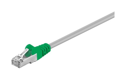 CAT 5e, F/UTP kabel krosowany,Szary, Zielony - Długość kabla 3 m