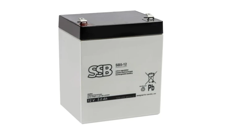 AKUMULATOR AGM SBL 12V-5Ah o żywotności 6-9 lat terminal T1