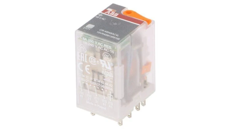 CR-M048AC4L Przekaźnik elektromagnetyczny, 4PDT, Napięcie Cewki: 48VAC, max.250VDC