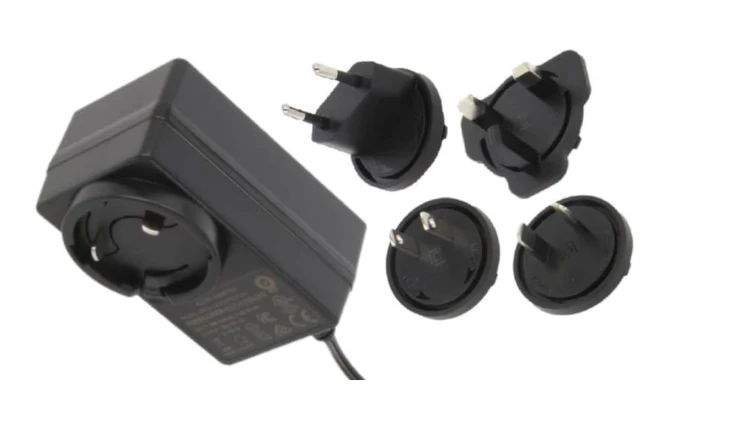 POSB24100A-E1/U1/U2/A3 Zasilacz adapter czarny 24W 24V 1A, wtyk AC: EU/US/UK/AU. wtyk DC:2.1/5.5(+)