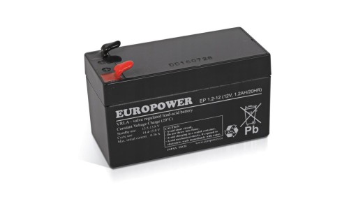 EUROPOWER Akumulator 12V EP 1,2Ah żywotność: 6-9 lat