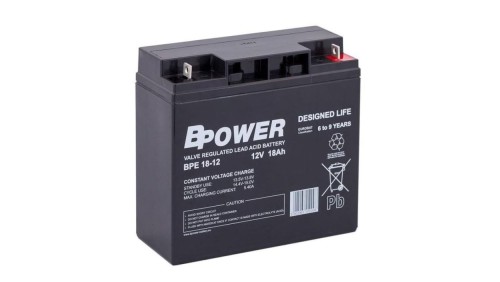 Bpower Akumulator 12V BPE 18Ah żywotność 6-9 lat