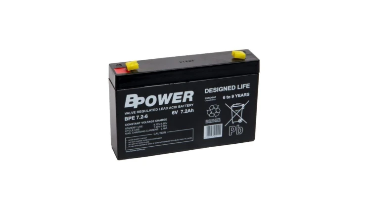 Bpower Akumulator12V BPE 7Ah żywotność 6-9 lat terminal T1