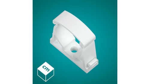 RL 32 Uchwyt U zamykany biały