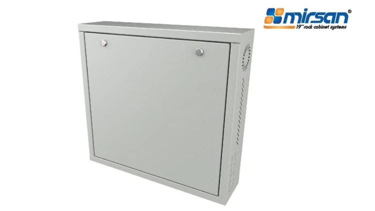 MIRSAN Obudowa DVR dla rejestratorów 1U 580/550/150mm (drzwi pełne) czarna