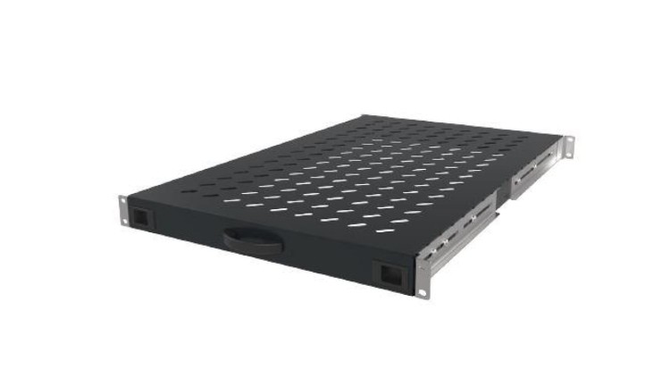 MIRSAN Półka 19 regulowana do szaf o głębokości 1000mm/1200mm czarna