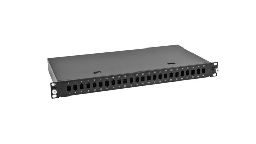 Corning (3M) Patch Panel 1U dla 24 SC Duplex / LC Quad czarny