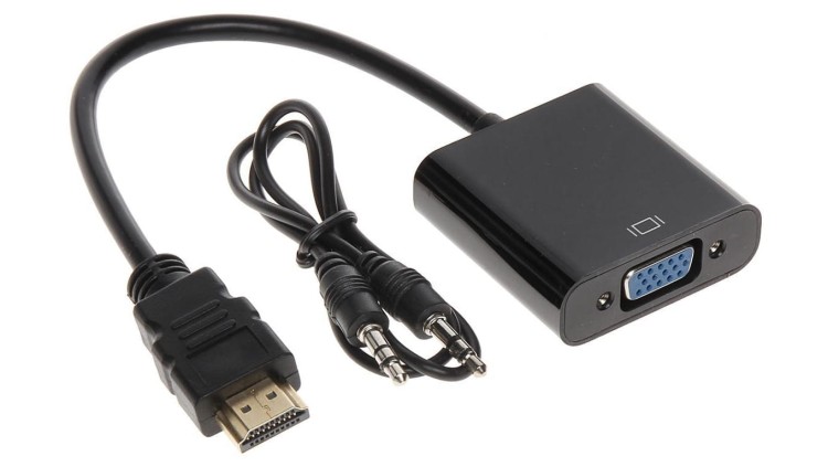 KONWERTER HDMI/VGA+AU-ECO-3