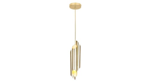 Lampa wisząca w kolorze zlotym LIBRA 6xE14 MILAGRO BY MACIEJ ZIEŃ