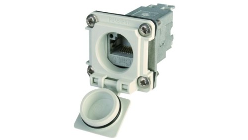 Telegärtner STX V6 Bulkhead with AMJ module K Cat.6A