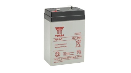 AKUMULATOR AGM YUASA NP6V-4Ah o żywotności 3-5 lat