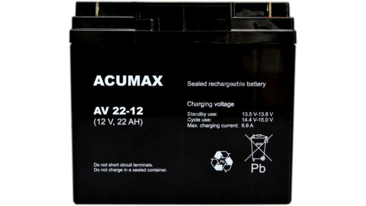 ACUMAX Akumulator 12V AV 22Ah żywotność: 6-9 lat