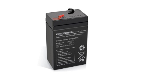 EUROPOWER Akumulator 6V EP 4,5Ah żywotność: 6-9 lat