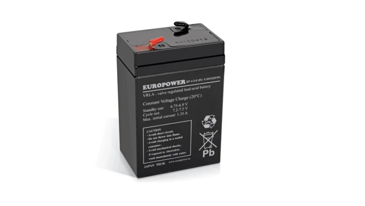 EUROPOWER Akumulator 6V EP 4,5Ah żywotność: 6-9 lat