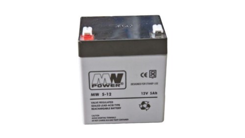 MW Power Akumulator 12V MW 5Ah żywotność: 6-9 lat terminal T1
