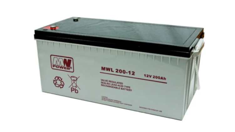 MW Power Akumulator 12V MWL 200Ah żywotność: 10-12 lat śruba M8