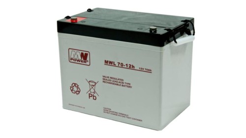 MW Power Akumulator 12V MWL 70Ah żywotność: 10-12 lat śruba M6