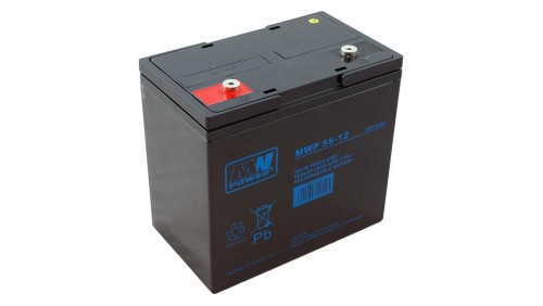 MW Power Akumulator 12V MWP 55Ah żywotność: ponad 12 lat śruba M6