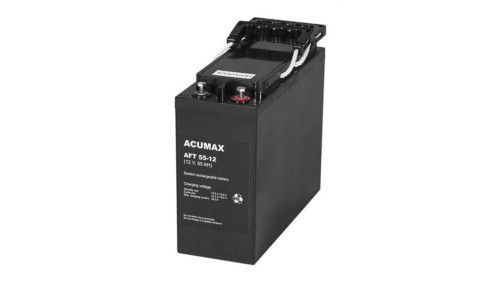 ACUMAX Akumulator 12V AFT 55Ah żywotność: 10-12 lat (front terminal)