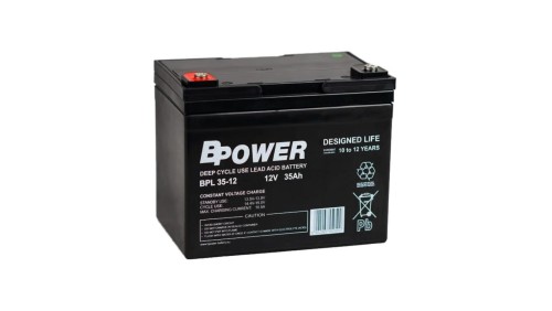 BPower Akumulator 12V BPL 35Ah żywotność: 10-12 lat