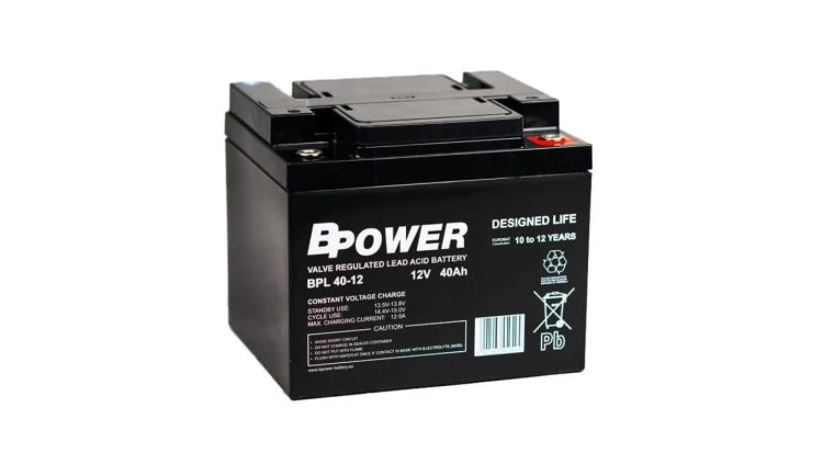 BPower Akumulator 12V BPL 40Ah żywotność: 10-12 lat, 5 lat gwarancji