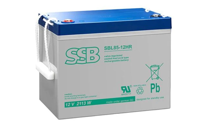 AKUMULATOR AGM SBL 12V-75Ah dla C20 o żywotności 15 lat
