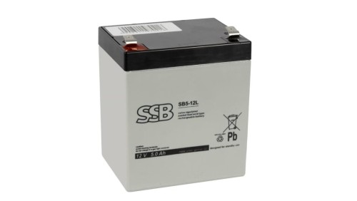 AKUMULATOR AGM SBL 12V-5Ah o żywotności 6-9 lat terminal T2