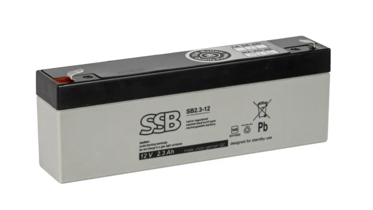 AKUMULATOR AGM SBL 12V-2,3Ah o żywotności 6-9 lat (VDS)