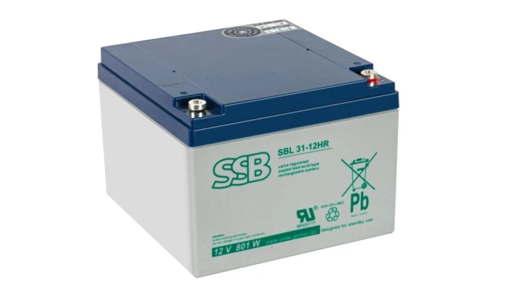 AKUMULATOR AGM SBL 12V-26Ah dla C20 o żywotności 15 lat