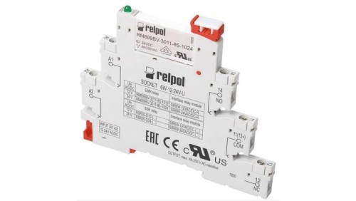 Przekaźnik interfejsowy wąskoprofilowy 12VAC/DC SIR6W-12VAC/DC-R