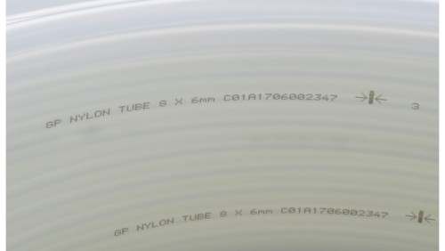 Przewód pneumatyczny PA poliamidowy kalibrowany, fi 8x6 mm, biały (krążek 100 m)