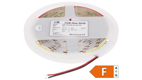 TAŚMA LED LED-COB-12V/8W-CW/5M - 6500K MW Lighting