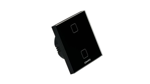 Wyłącznik dotykowy szklany panel sterujący DALI-2 IQswitch.102V czarny Comatiq