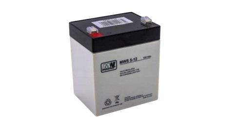 MW Power Akumulator 12V MWS 5Ah żywotność: 3-5 lat