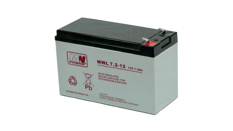 MW Power Akumulator 12V MWL 7,2Ah żywotność: 10-12 lat terminal T2