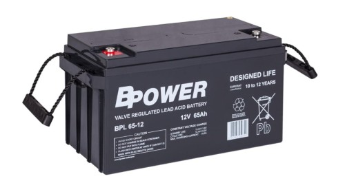 BPower Akumulator 12V BPL 65Ah żywotność: 10-12 lat