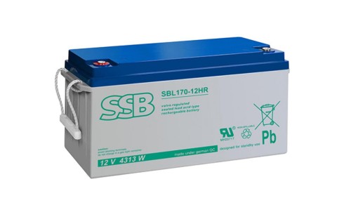 AKUMULATOR AGM SBL 12V-150Ah dla C20 o żywotności 15 lat