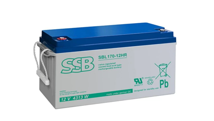 AKUMULATOR AGM SBL 12V-150Ah dla C20 o żywotności 15 lat