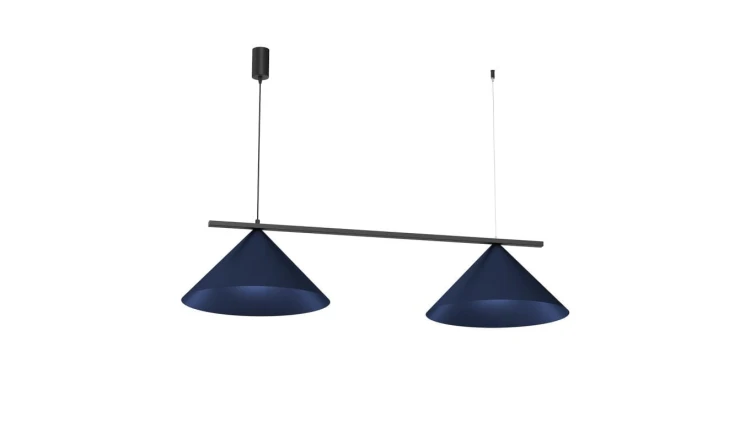 Lampa wisząca CAPITAL BLACK/NAVY BLUE 2XGX53 MLP1531 Milagro