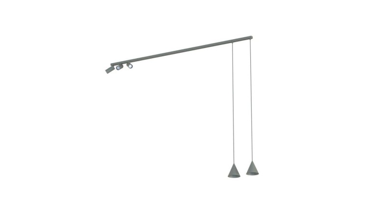 Lampa przysufitowa FOURTY 5xGU10 R50, GU10 R35 Umbra gray 11472 Nowodvorski