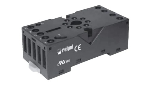 GZP8 Podstawka PIN: 8 10A 250VAC na panel,na szynę DIN -40...70C