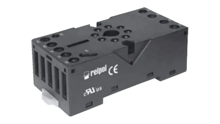 GZP8 Podstawka PIN: 8 10A 250VAC na panel,na szynę DIN -40...70C