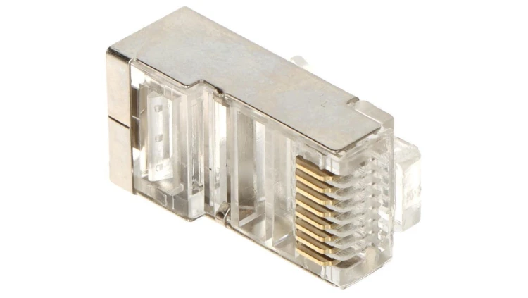 WTYK MODULARNY EKRANOWANY RJ45T-EKRAN*P100 TYP EZ
