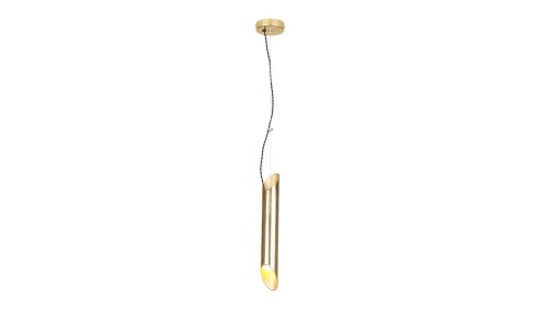 Lampa wisząca w kolorze złotym LIBRA 1xE14 MILAGRO BY MACIEJ ZIEŃ