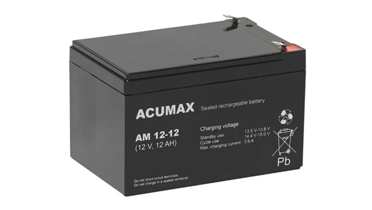 ACUMAX Akumulator 12V AM 12Ah żywotność: 6-9 lat