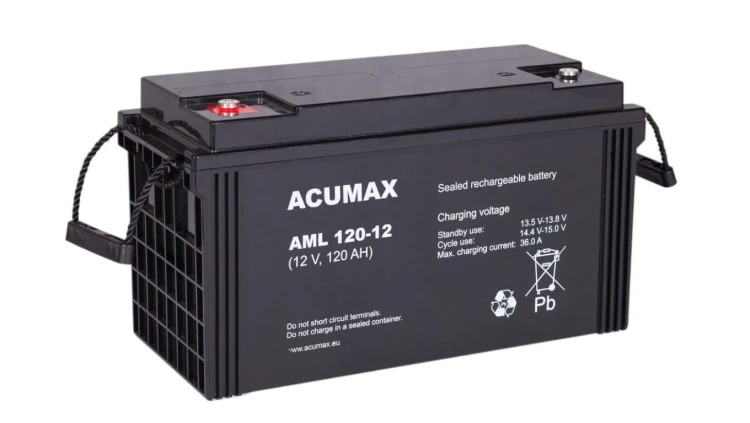 ACUMAX Akumulator 12V AML 120Ah żywotność: 10-12 lat