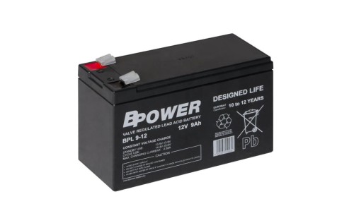 BPower Akumulator 12V BPL 9Ah żywotność: 10-12 lat terminal T2