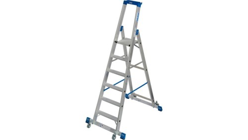 Krause STABILO Drabina wolnostojąca jezdna ze stabilizatorem 6 stopni 127303